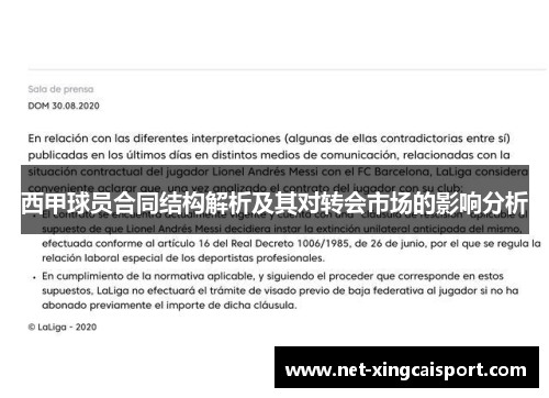 西甲球员合同结构解析及其对转会市场的影响分析